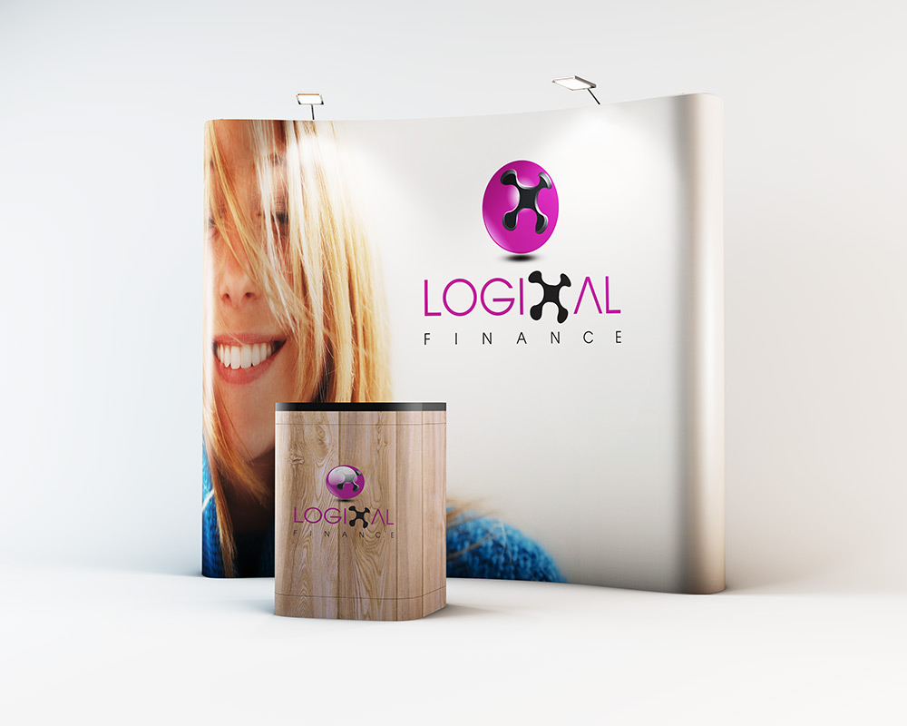 exhibition stands are a great way to display your new logo design
